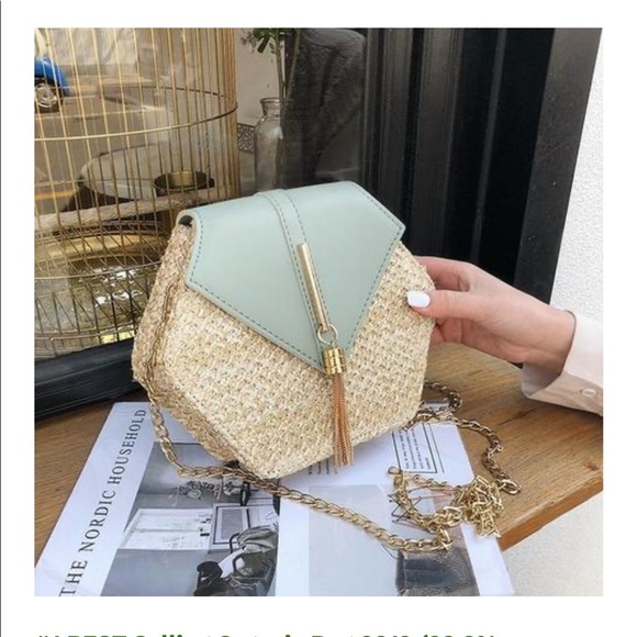 The Organic Bag Handbags - NWT “The Organic Bag” straw purse